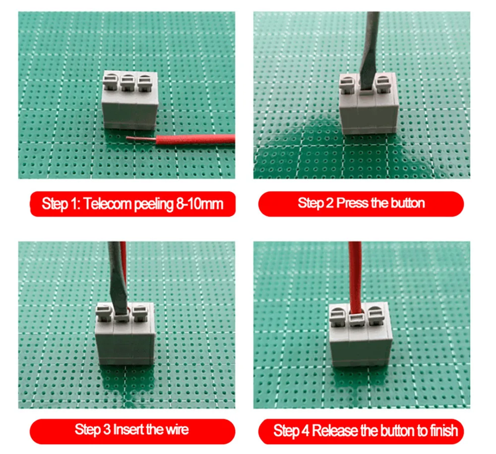 PCB 용수철 터미널 블록 KF143-5.0 DG236-5.0