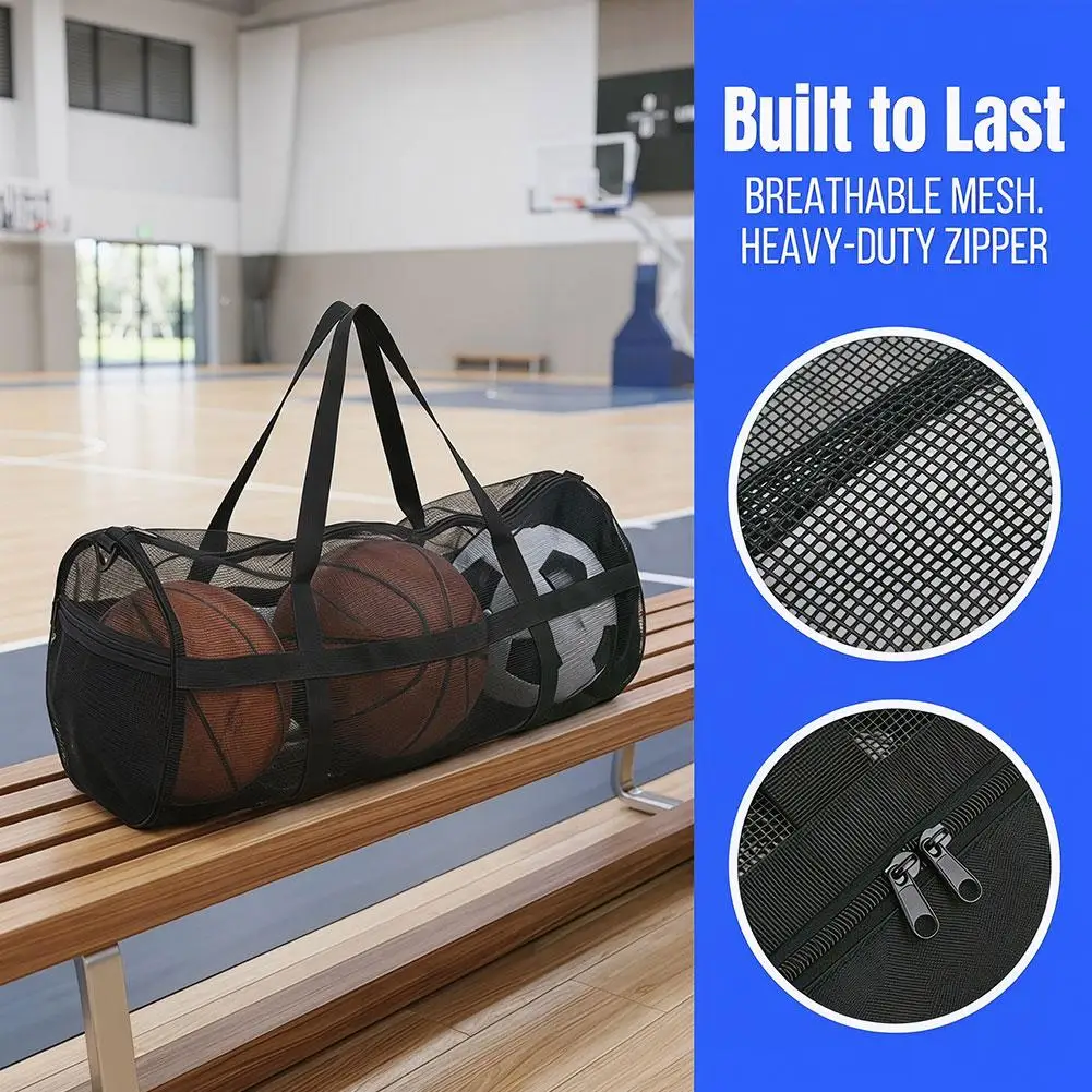 

Large Capacity Basketball And Football Storage Bag Sports Yoga And Fitness Training Backpack PVC Sturdy Storage Bag