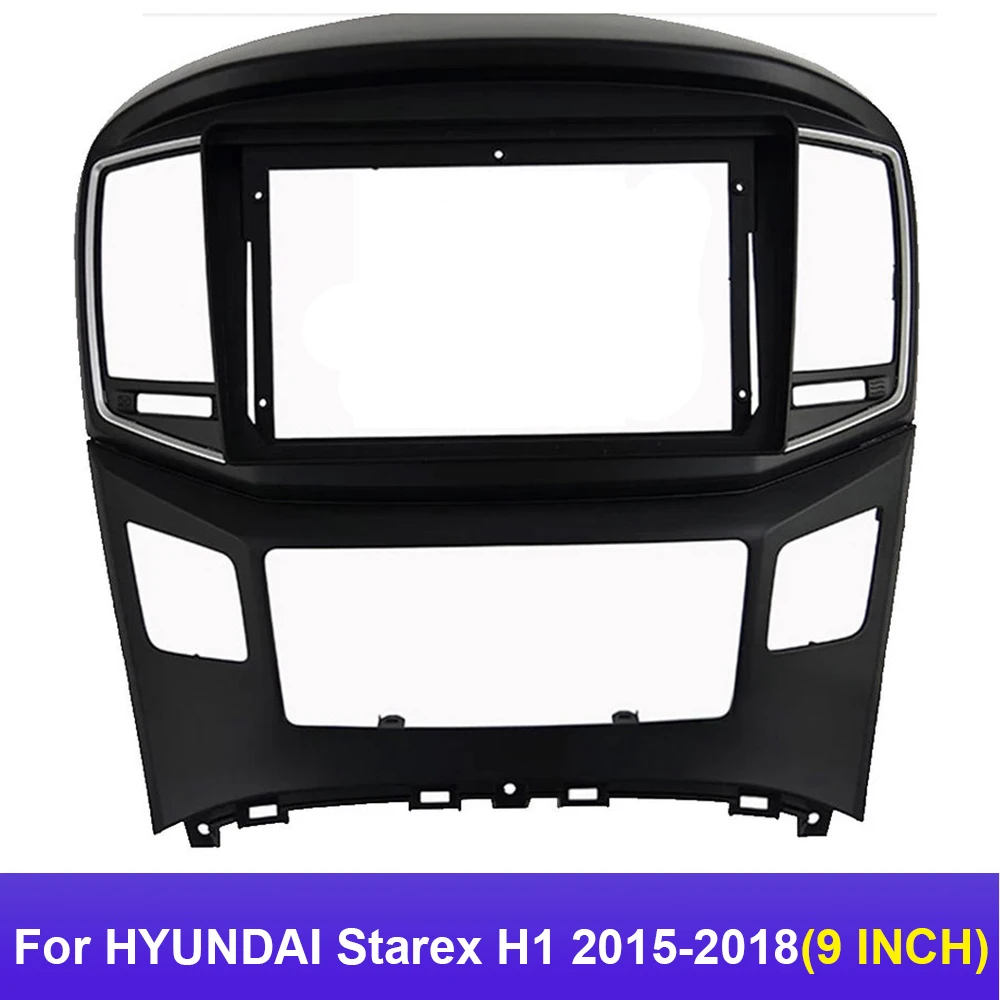 

9-дюймовый для HYUNDAI Starex H1 2015-2018 автомобильный радиоприемник Android стерео MP5 GPS плеер головное устройство панель рамка Fascias 2 Din крышка приборной панели