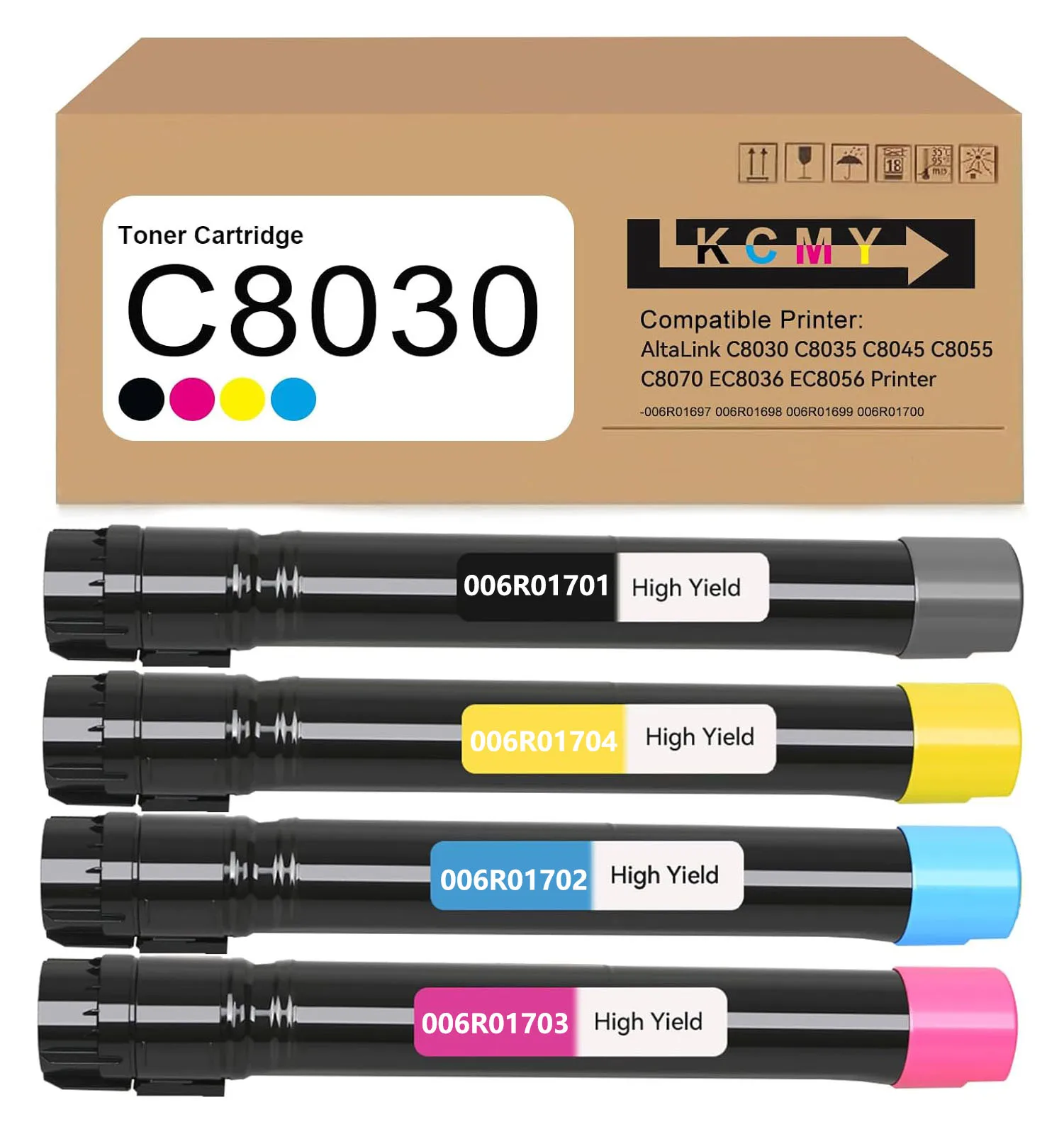 

1PCS For Xerox C8030 AltaLink C8030 C8035 C8045 C8055 C8070 Toner 006R01701 006R01702 006R01703 006R01704