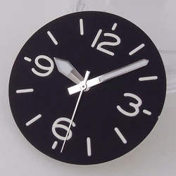 29mm Black Sterile Sandwich Watch Dial Fit NH35A NH36A ETA2824 PT5000 Automatic Luminous Index Needles Watch Parts Accessories