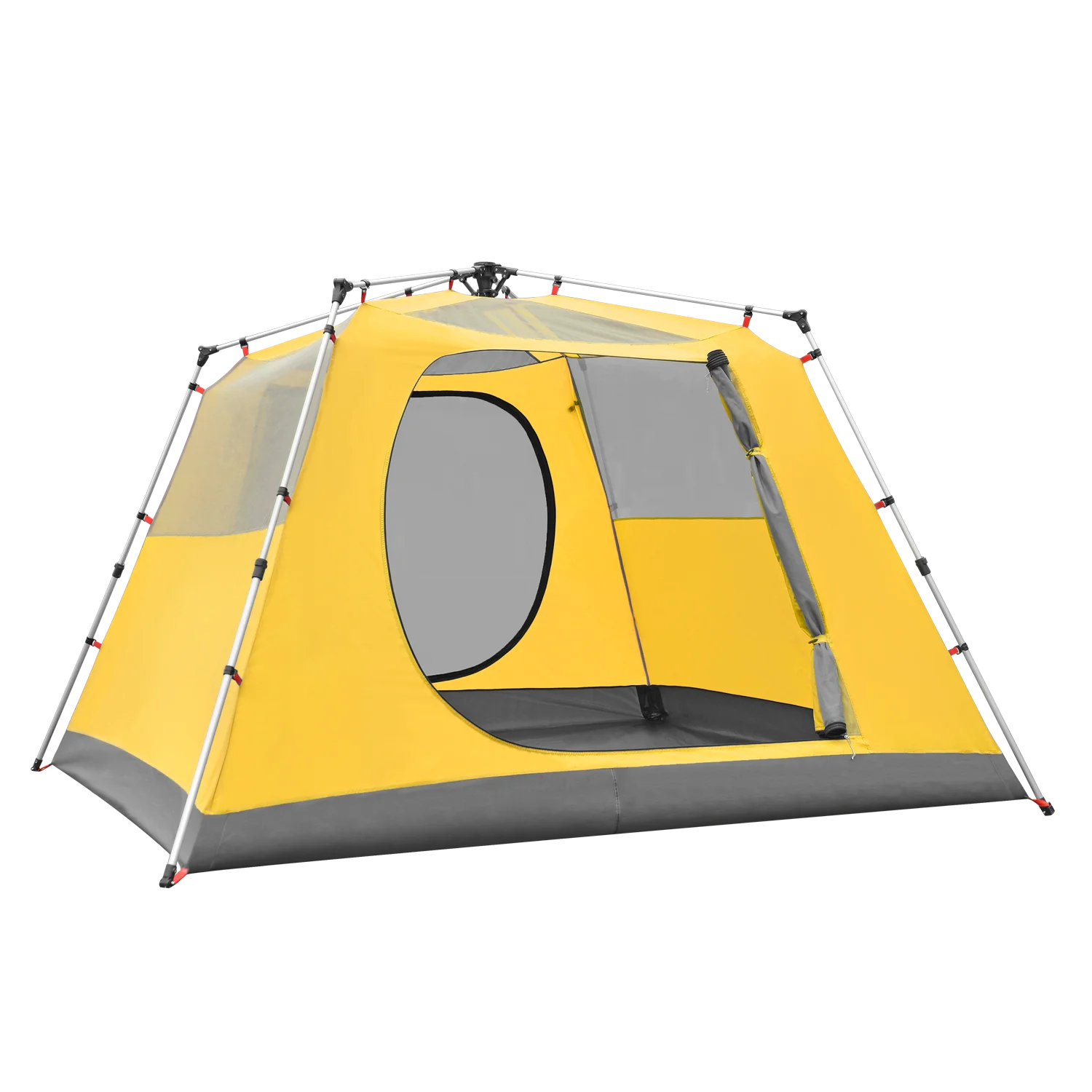 Cold Weather Inflatable Canvas Tent Canvas Tent with Chimney Hole for Stove Winter Cotton Canvas Tent with Air Tube Poles