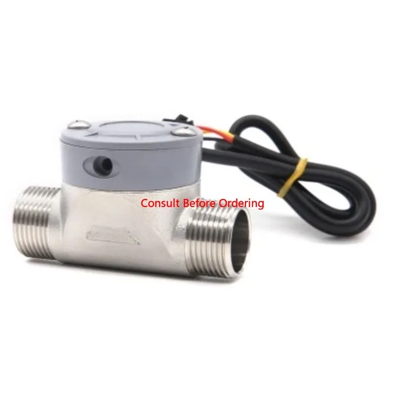 วาล์วสแตนเลส DN25 เกลียวภายนอกคู่ สำหรับท่อระบายน้ำ วัดการไหล ทนทานต่อการสึกหรอ ขนาด 1/2 นิ้ว