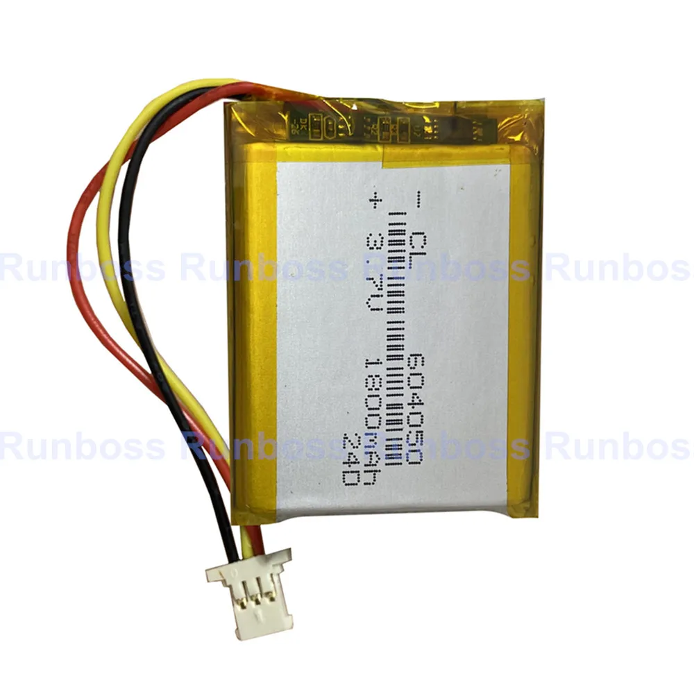 604050 3.7V 1800mAh Rechargeable Lithium Polymer Battery with Molex1.25 Ultra Thin Plug For Air Purifier Power Bank Tablet PC