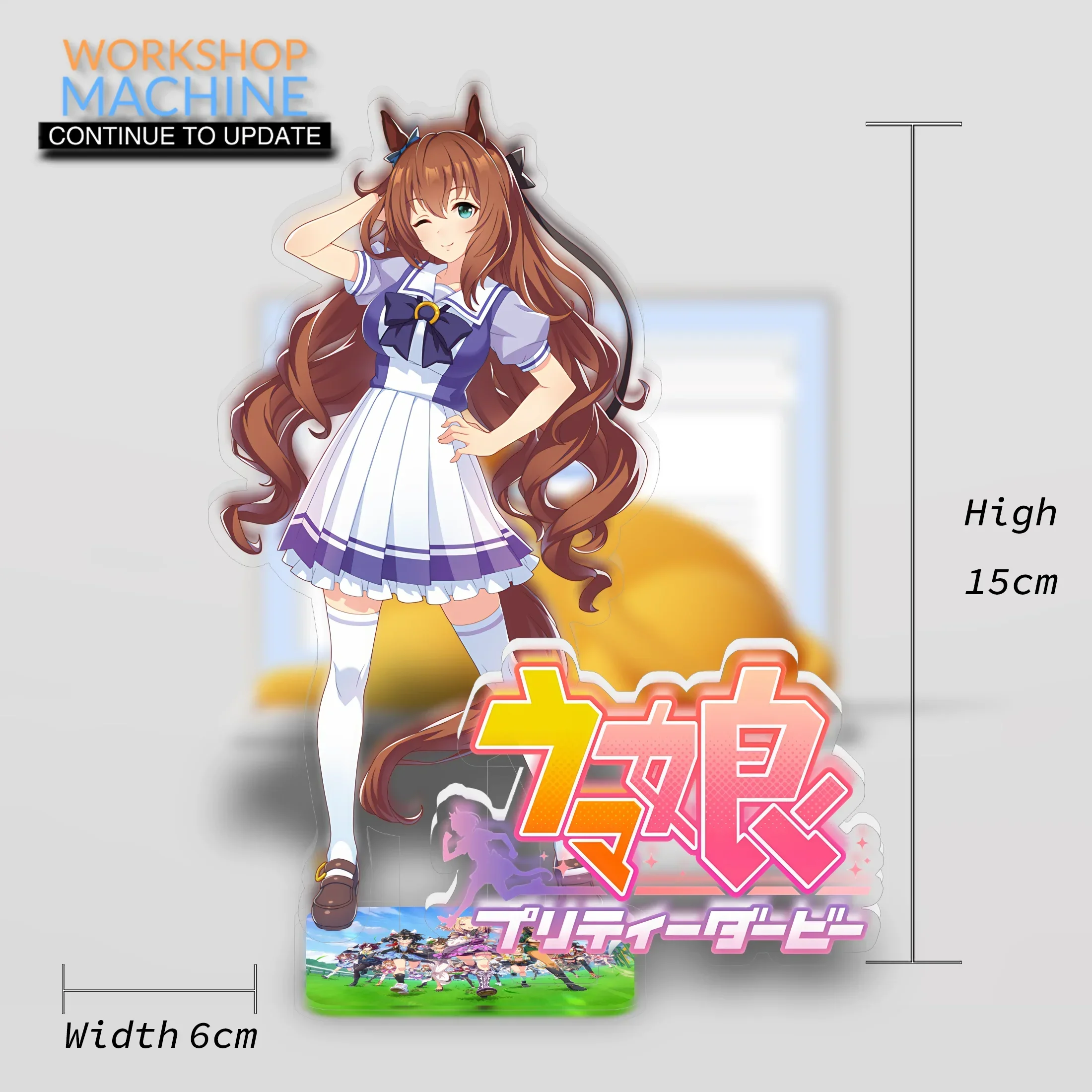 Acrylic Display Stand Strong Durable Manufacturing Not Easy To Wear and Tear Room Decorations Desk Uma Musume Pretty Derby 3p