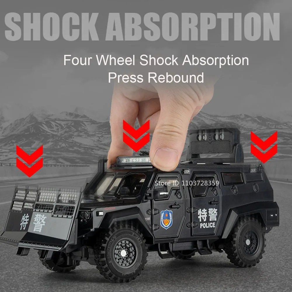 1:24 Spinosaurus Sabertooth Armored Vehicle Model Toys Alloy Diecast Sound Light Doors Opened Pull Back for Boys Festival Gifts