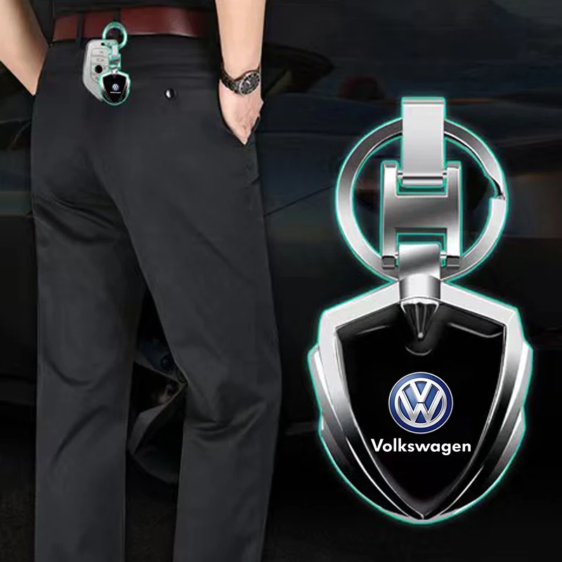 Car Key Ring Keychain Customizable Logo Car Key Accessories For Volkswagen VW MK7 MK6 MK5 Ibiza Leon FR 2 Altea Aztec Golf-4 5 6