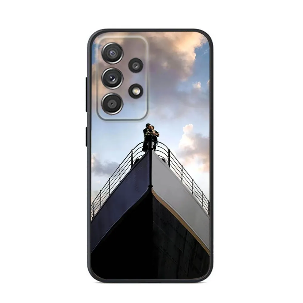 Movie T-Titanic Phone Case For Samsung S24,S23,S22,S21,S20,S10,S10E,S9 Plus FE Note 20 Ultra 10,9 Plus Black Case