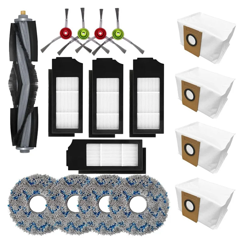 EAS-для Ecovacs Deebot X1 Omni Turbo, аксессуары для пылесоса, основная боковая щетка, HEPA-фильтр, швабра, тканевый мешок для пыли, запасные части