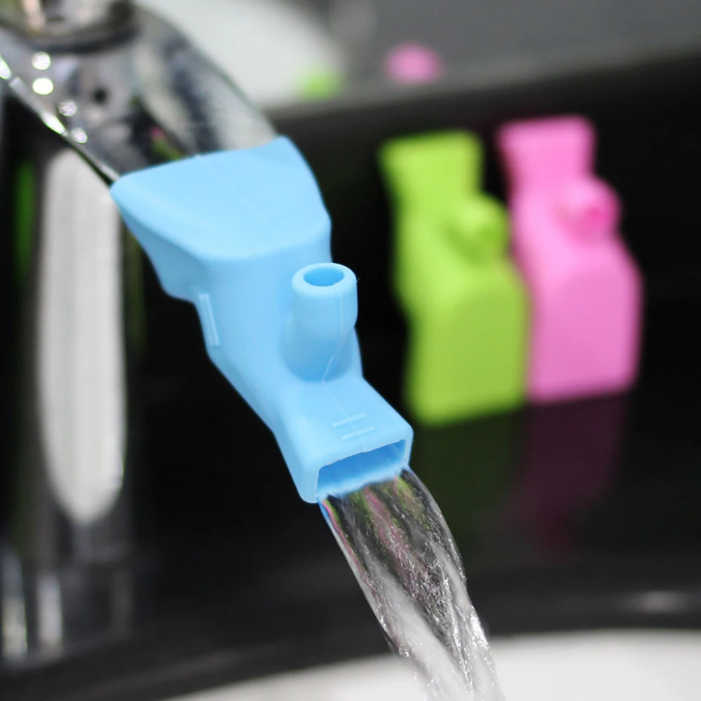 1~10PCS Silicone Faucet Extender For Kids Water Saving Extension Tap Filter Nozzle Adapter Bathroom Kitchen Sink Spray Kitchen