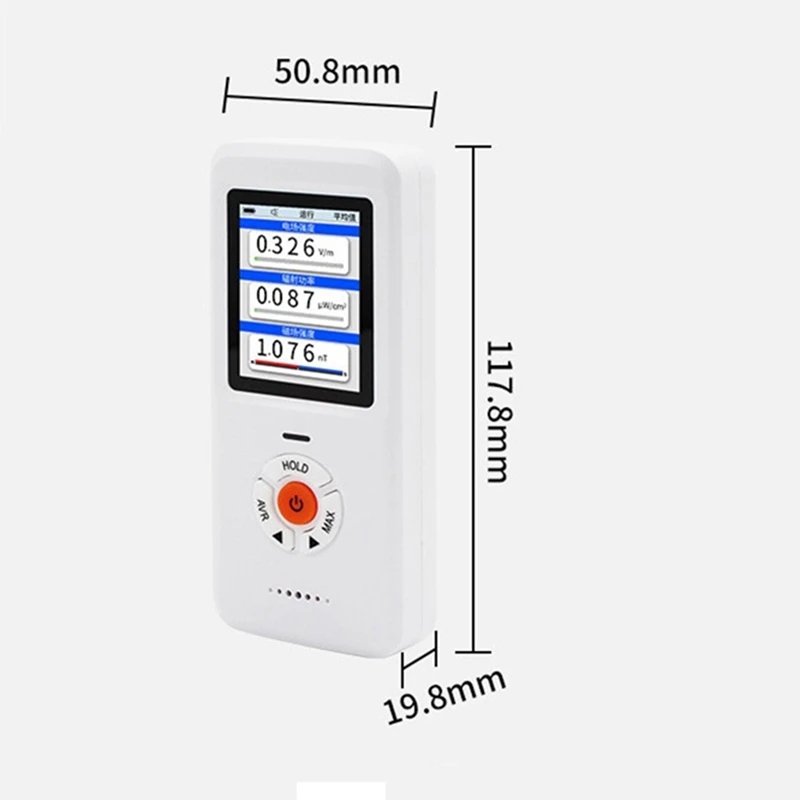 1 шт. измеритель ЭДС 3в1 перезаряжаемый детектор излучения электромагнитного поля ручной цифровой детектор ЭДС с ЖК-дисплеем для EF RF MF
