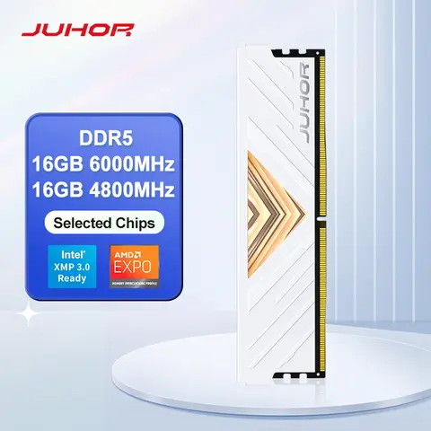 JUHOR DDR5 16GB 5600MHz 6000MHz DIMM 데스크톱 컴퓨터 게임 메모리 램