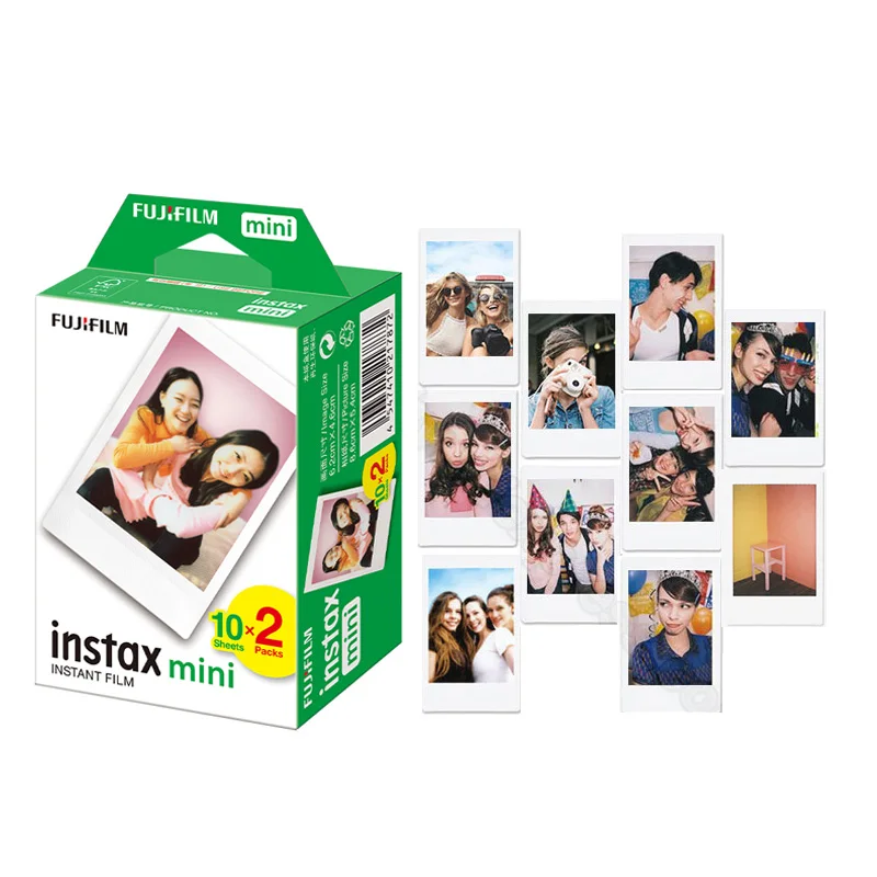 20-100 White Sheets Fujifilm Instax Mini 11 Film Photo Paper For Fuji Instax Mini 11 8 9 40 7s 7c 7+ 70 90 25 50 Liplay SP1 SP-2