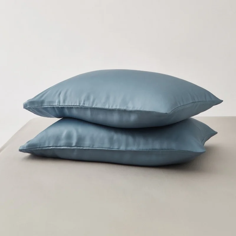 2pcs Eucalyptus lyocell Fiber Pillowcase.Silky Cool Feeling Pillow Cases Breathable Solid Pillow Cover For Home Summer 48*74cm