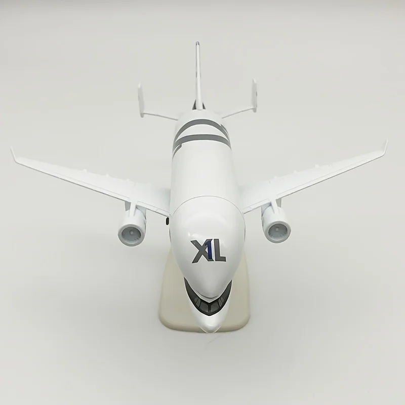 

Модель самолета Belluga Airbus X длиной 20 см со съемным шасси — белый и синий коллекционный декор из легированной стали/пластика, идеально подходит