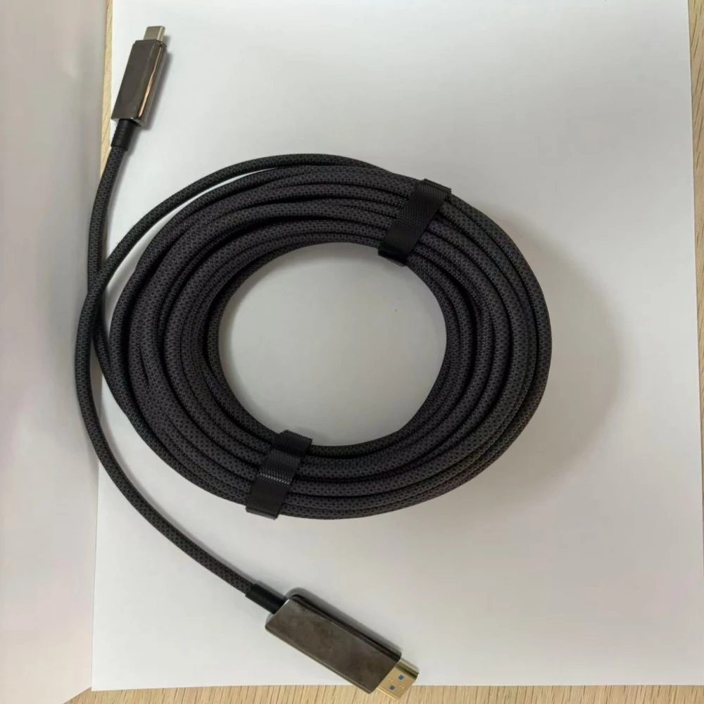 

Optic Fiber Type C to HDMI Cable 10M 8K@60Hz 4K@120Hz Compatible Thunderbolt 4/3 For HDTV Converter MacBook Air iPad USB-C HDMI