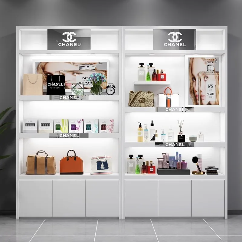 

2025customized.Customized Beauty Storage Display Cosmetic Makeup Store Rack Cabinet Display