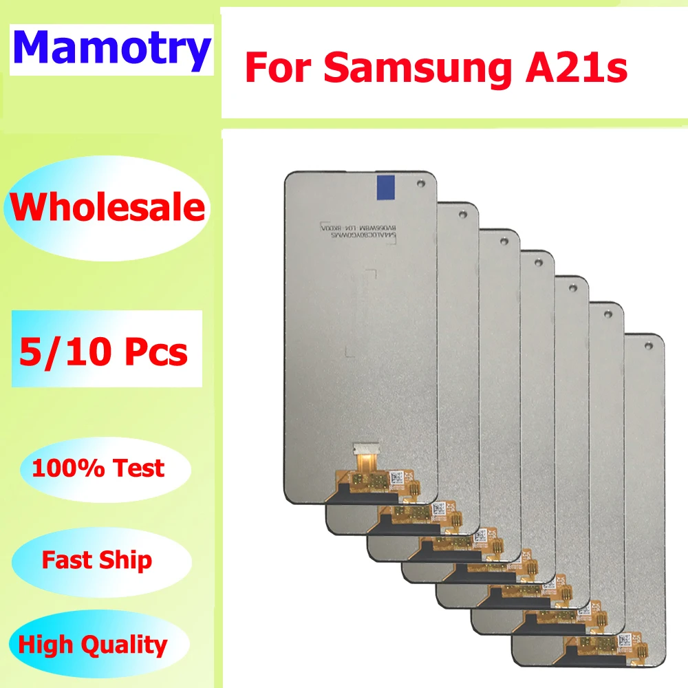 

Оптовая продажа, 5/10 шт./лот для Samsung A21s, сенсорный ЖК-экран A217 SM-A217F/DS, сборка дисплея