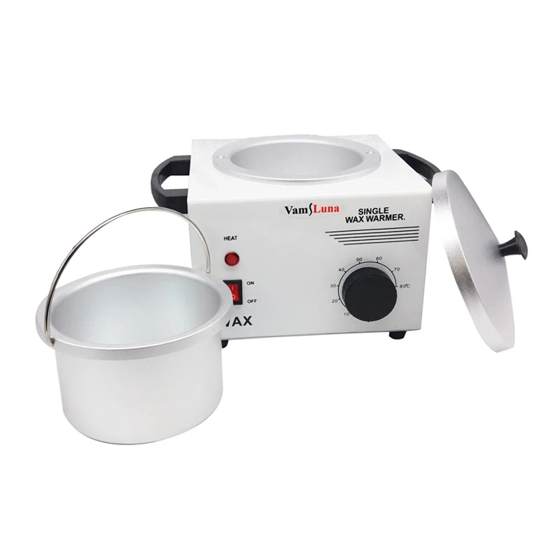 Wax Heater Warmer Electric Hot Facial Skin Hair Removal Pot SPA Tool Salon Adjustable Temperature Single-Wax Warmer
