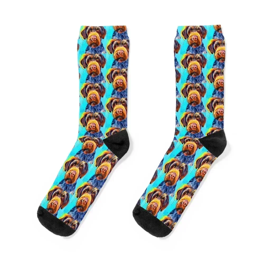 

Wirehaired Pointing Griffon 4 Socks Thermal man winter hockey Children's floor Girl'S Socks Men's