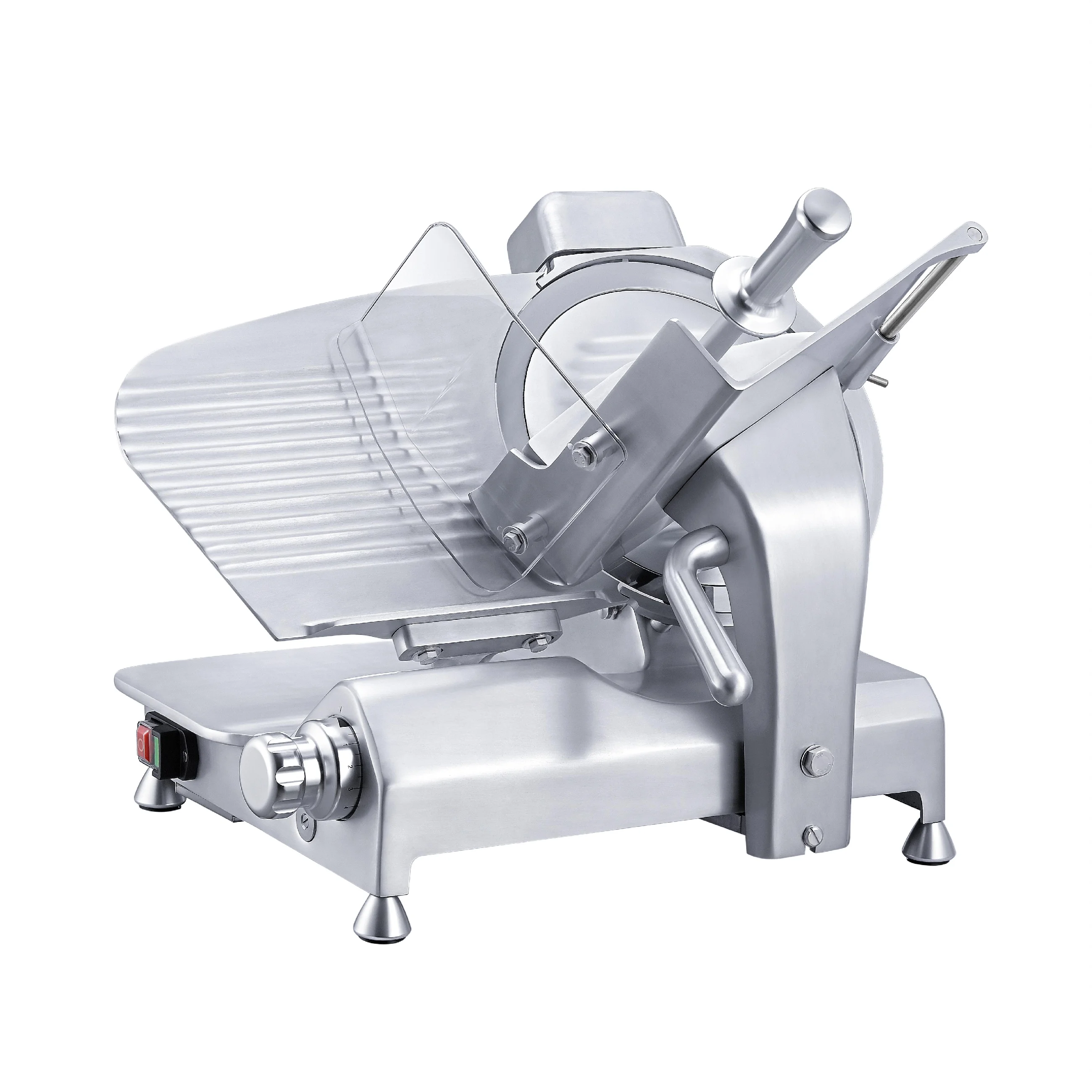 CS-300 Deluxe Countertop Heavy Duty Electric Semi Automatic Meat Slicer 300mm,12 Inch Italian Blade, Durable Aluminum Alloy