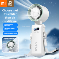 Xiaomi Youpin Handheld Fan Mini Portable Folding Cooling Turbo Fan 4000mAh USB Rechargeable Fan Air Cooler For Camping Home Gift