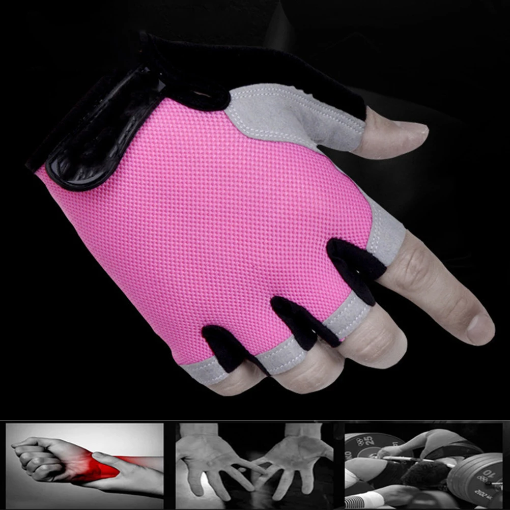 

1 Pair Cycling Gloves For Men Women Breathable Half Finger Outdoor Sport Gloves With Anti-Slip Grip For Riding Biking Hiking