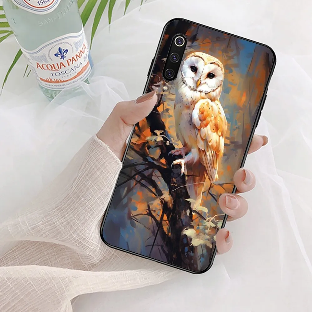 Yellow owl Phone Case For Xiaomi Mi 5X 8 9 10 11 12 lite pro 10T PocoX3pro PocoM3 Note 10 pro lite image 3