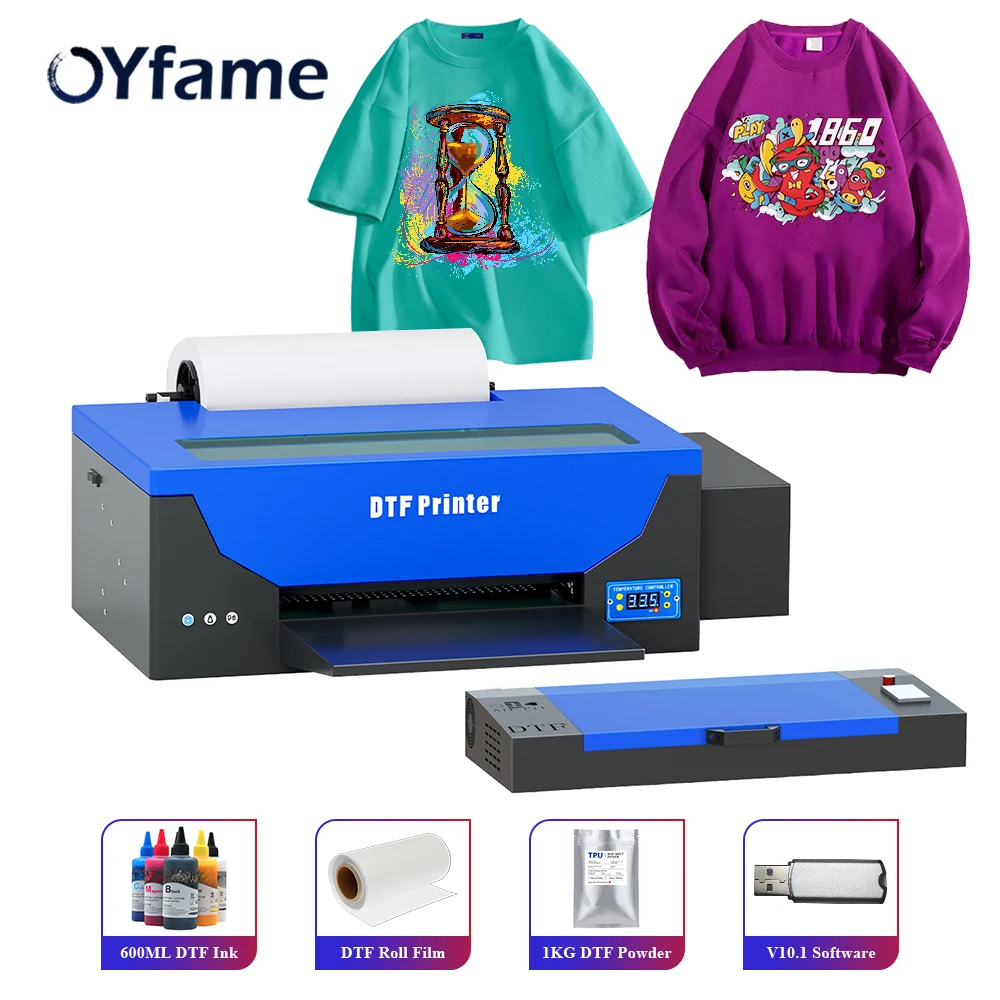 

OYfame impresora dtf A3 DTF Printer Directly To Film for clothes hoodies t shirt DTF Printing Machine t shirt printing machine