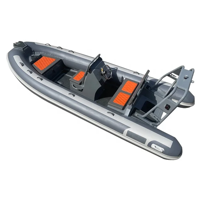 16ft Aluminum RIB 480 Rigid Hull Inflatable Hypalon Inflatable Rowing Boats For Sale