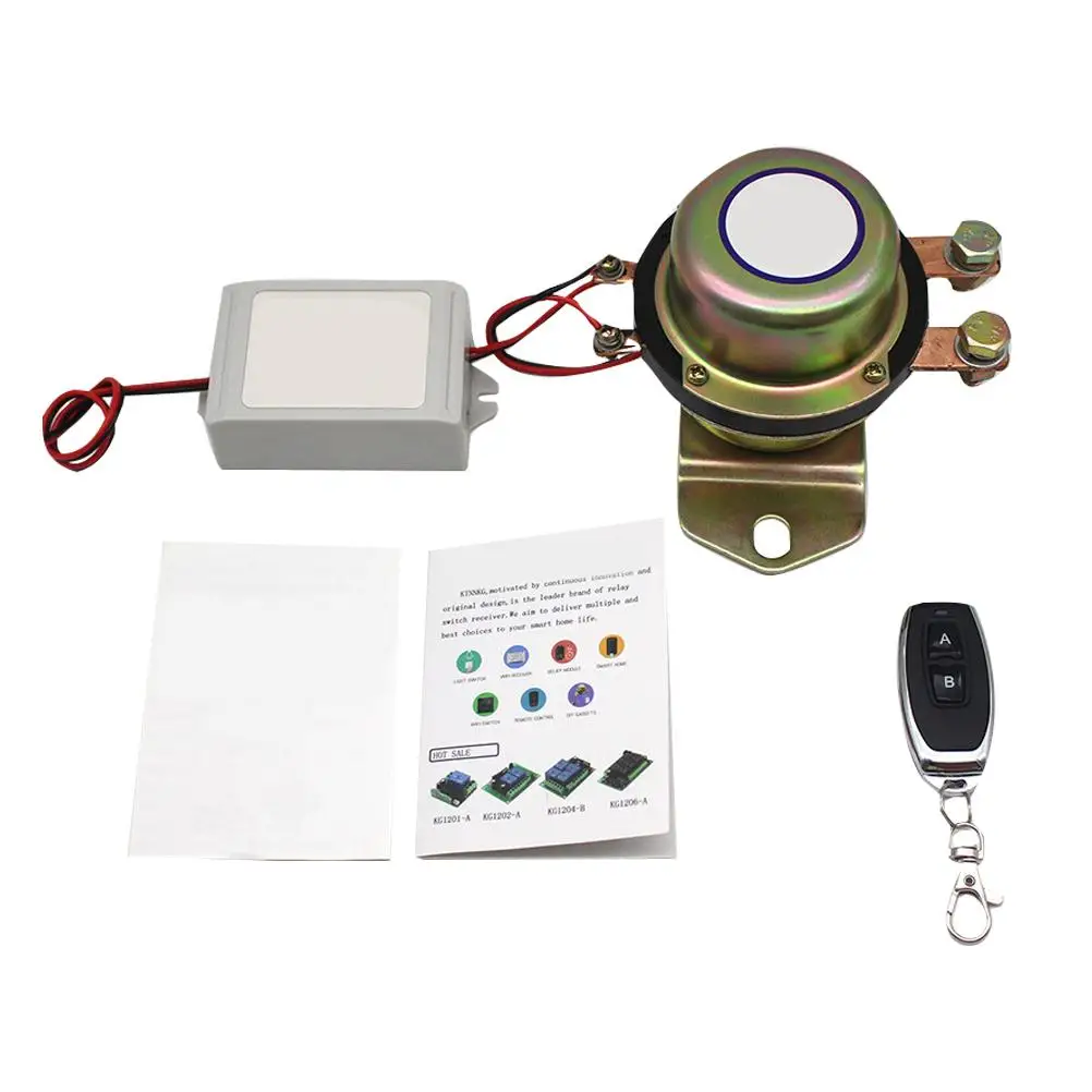 

Car Electromagnetic Main Switch 12V Disconnect Remote Control Vehicle Boat Power Supply
