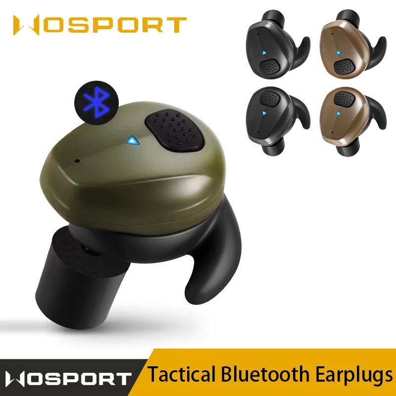 

Tactical Bluetooth Earbuds,Shooting Headphones, Electronic Earplugs Hearing Protectors for Shooting Training, Outdoor Hunting