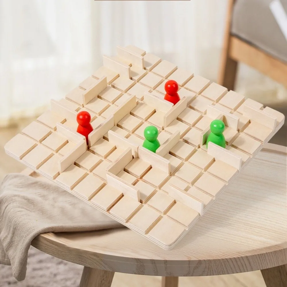 Brain Training Wooden Tabletop Game Chess Logical Thinking Interactive Board Game Multiplayer Funny Chess Family