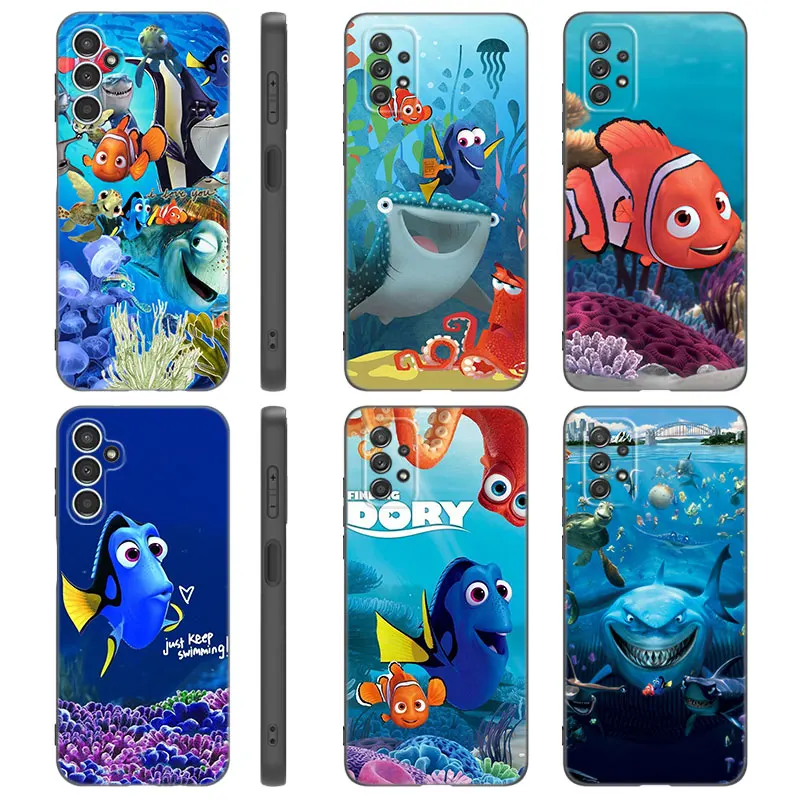 Disney Finding Nemo Dory Phone Case For Samsung A13 A22 A24 A32 A71 4G A33 A34 A35 A52 A55 A73 5G A12 A14 A23 A31 A50 A51 A72