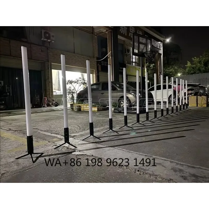 8PCS RGB RGBW LED Battery Tube Fresnel Light Stage Lamp for Film Bar DJ Wedding Party Club Event Decoration