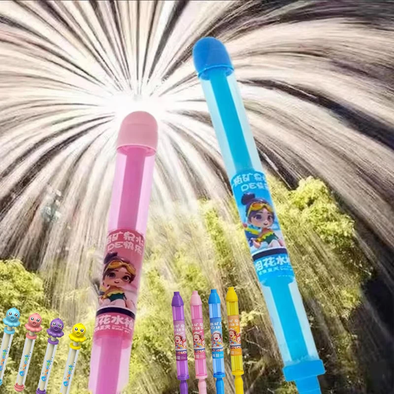Pistolas de agua en aerosol para salpicaduras de fuegos artificiales, para fotografía de ambiente, chorro de agua portátil, juego de tiradores de agua extraíbles para exteriores, juguete