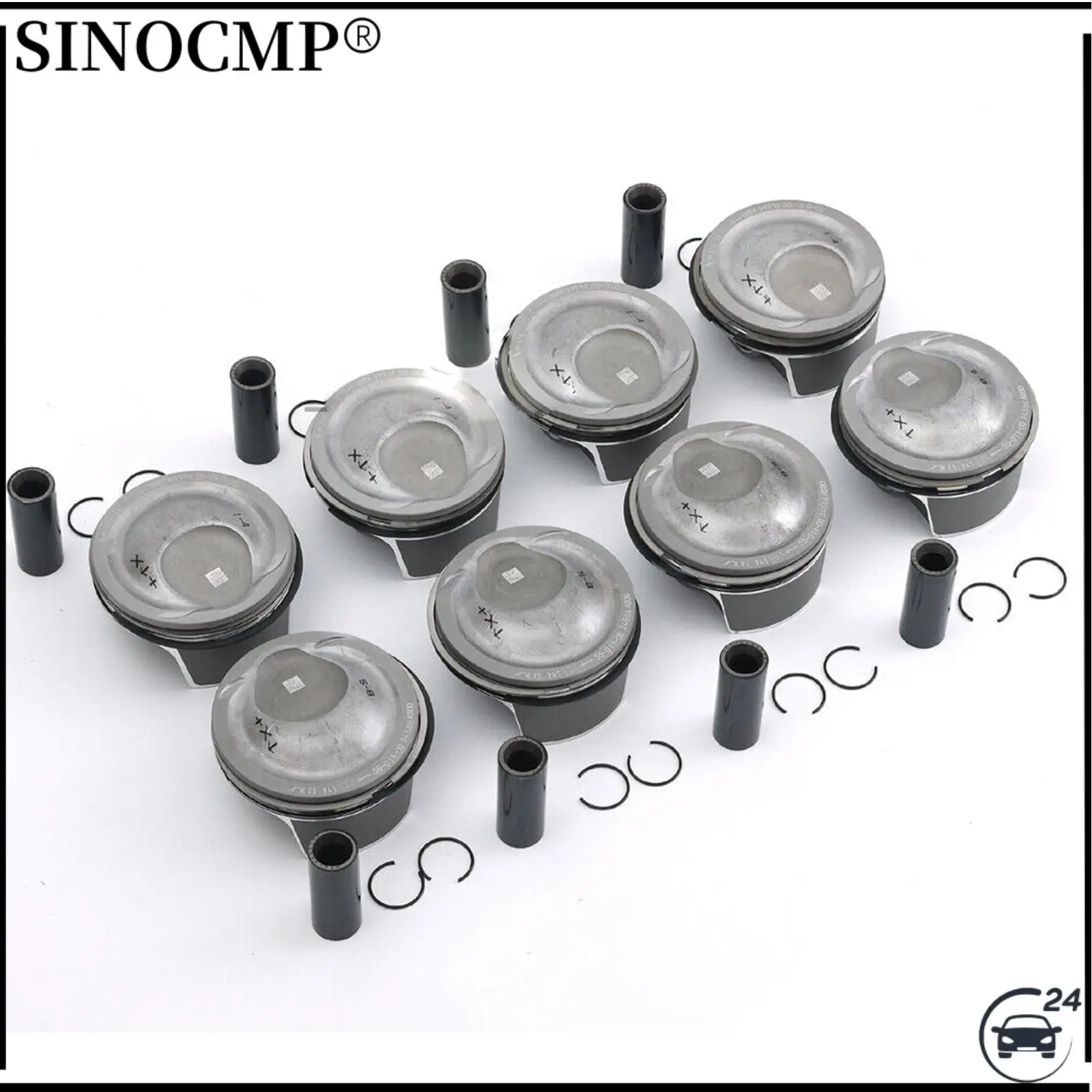 

8Pcs Pistons Ring 23mm STD 94810304667 94810334100 94810393114 94810304659 For Porsche Panamera Cayenne 9PA 92A 970 955 M48 4.8T