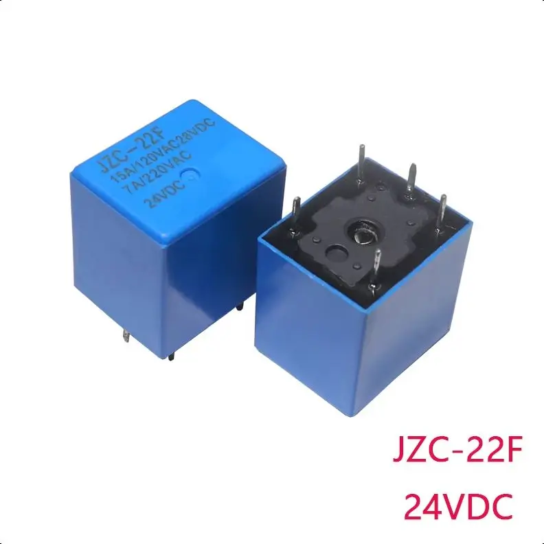 【5-3PCS】JZC-22F 24VDC 15A/120VAC28VDC 7A/220VAC 5Pin Universal Relays