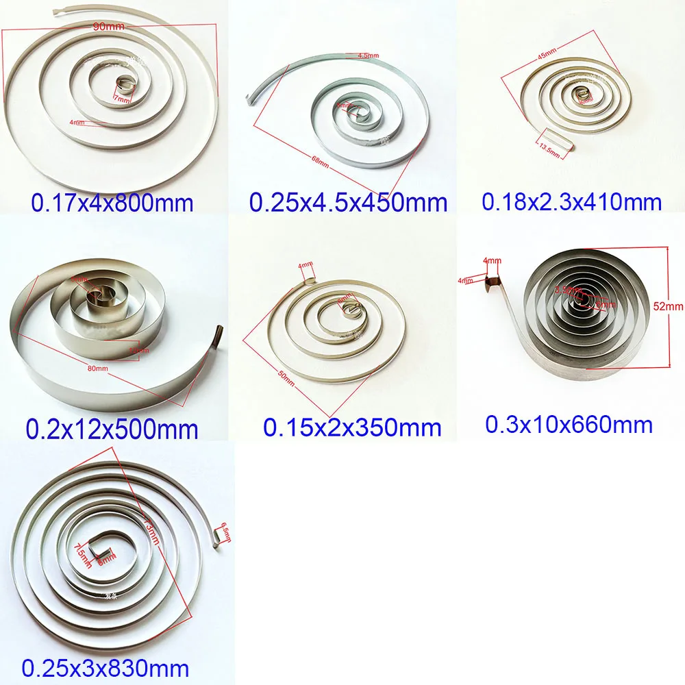 oy spring coil spring Thick 0.15--0.25mm Spiral Flat Wire Coil Spring Constant Force Springs Small Spiral Style