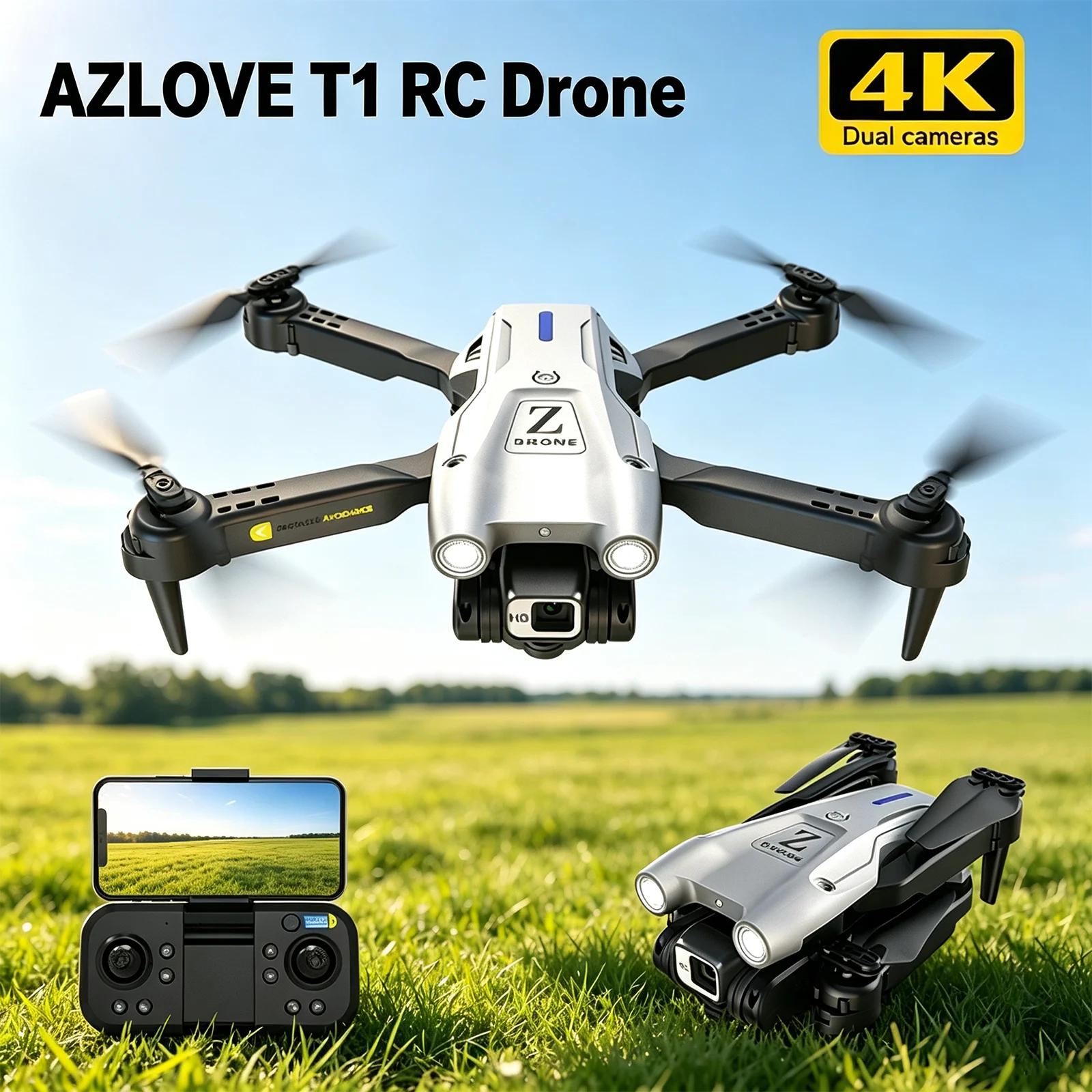 Kids Toys Drone - Drone RC T1 Professionnel 4K HD