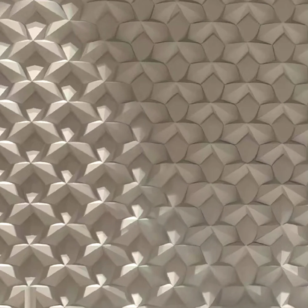 Geometric design concrete wall tile silicone mold cement TV background wall paste mold plaster decorative wall tile mold
