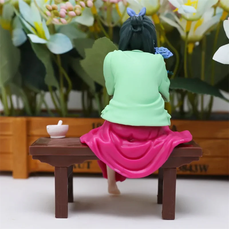 11 سنتيمتر أنيمي يوميات الصيدلي Maomao الشكل لطيف فتاة يجلس موقف Maomao عمل الشكل جمع دمية بولي كلوريد الفينيل نموذج الهدايا