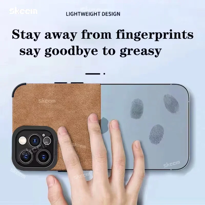 Fashion Case For iPhone 16 15 14 13 12 11 Pro Max X XS XR 8 7 Plus Mini Fur Leather Full Lens Protection Cases Cover - náhled 5