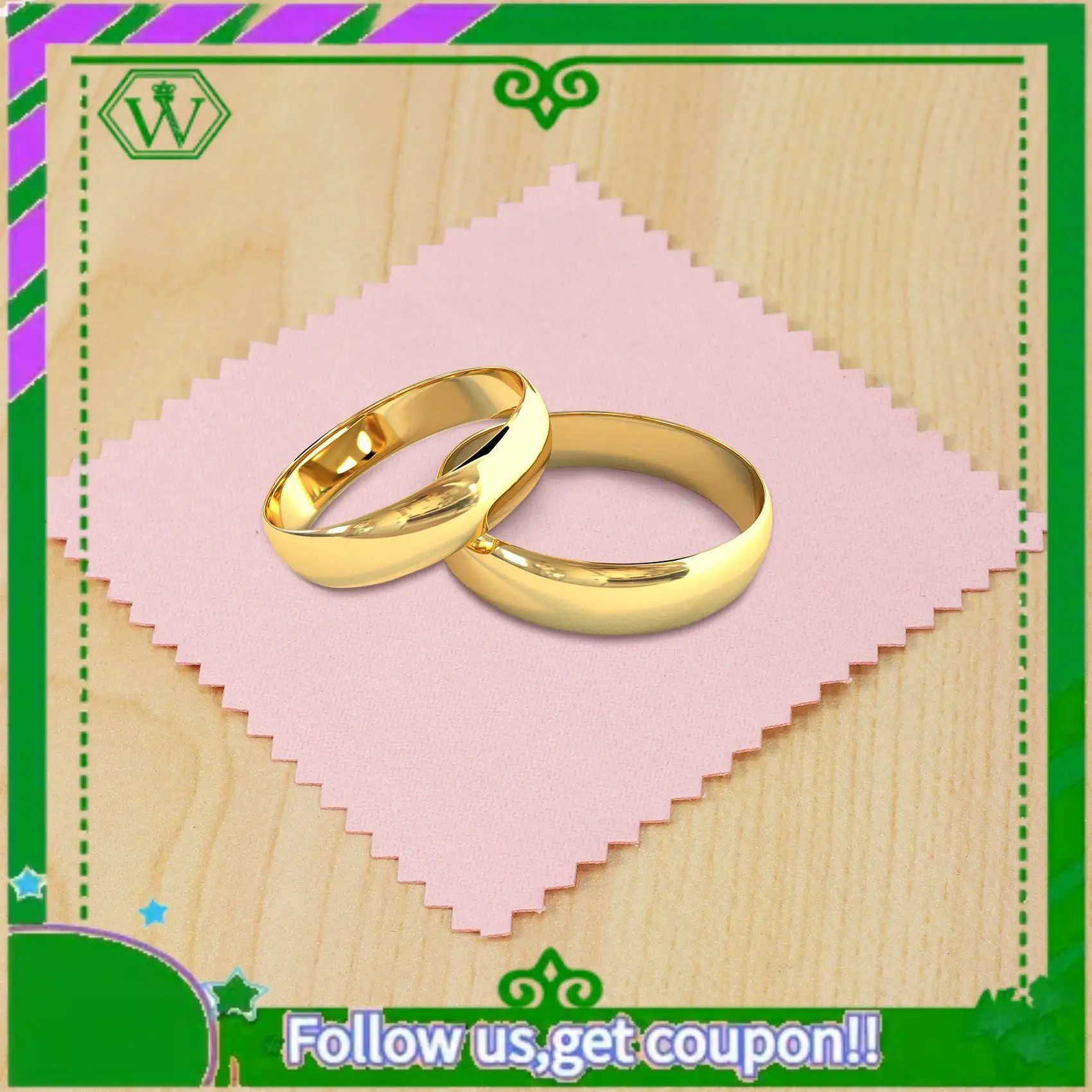 

A18P-50 Pack Jewelry Cleaning Cloth,Jewelry Polishing Cloth For Sterling Silver Gold Platinum Pink