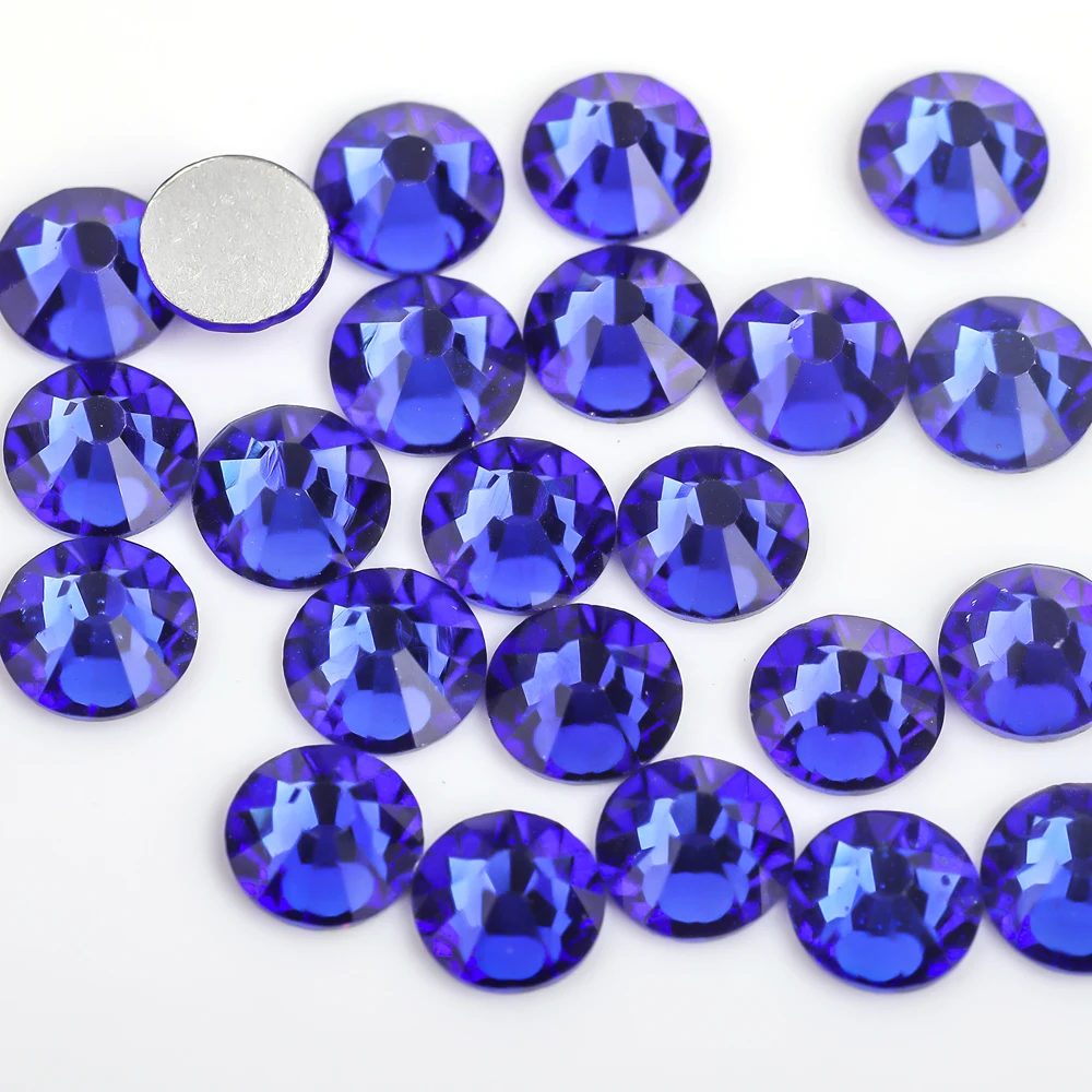 SS3~SS30 AAAAA Top Quality Crystal Non Hotfix Nail Art Rhinestone Super Bright Glass Strass 3D Nail Art Decoration