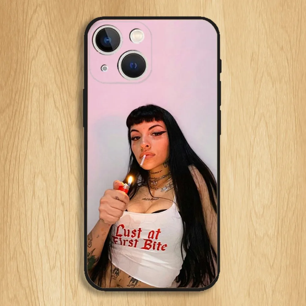 Cazzu Rapper Phone Case For iPhone15,14,13,12,11,Pro,Max,Plus,Mini,X,XS,XR,8,7,6,S,Plus,SE Soft Black Case