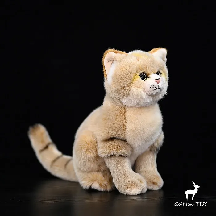Simulated Squatting Dune Cat Cute Desert Cat Stuffed Animal Knickknack,nicknack,Small ornaments and miniature models