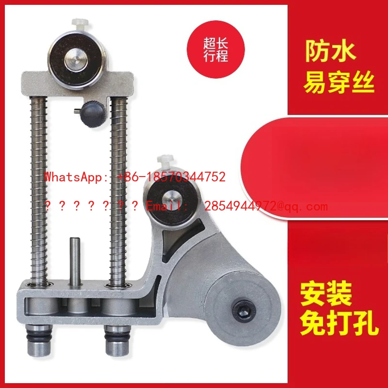 elastic-device-large-stroke-easy-to-wear-steel-wire-non-punched-double-guide-wheel-automatic-steel-wire-tensioner