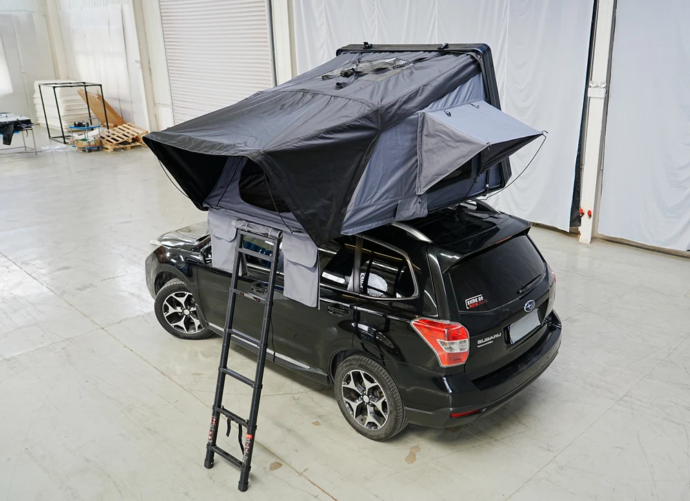 Waterproof 4 person roof tent Car roof tent ABS hard shell roof tent 4X4 camping