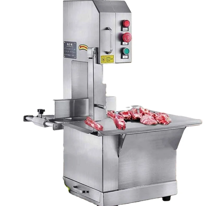 Beef Pork Ribs Meat Bo ne Saw Meat Cutter Band Saw Frozen Fish Cutting Machine Butchers Bo Saw Machine